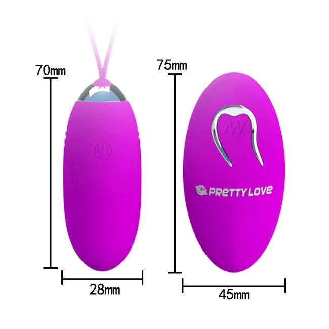 Pretty Love Jenny Remote Control Bullet Vibrator Purple - Additional Details