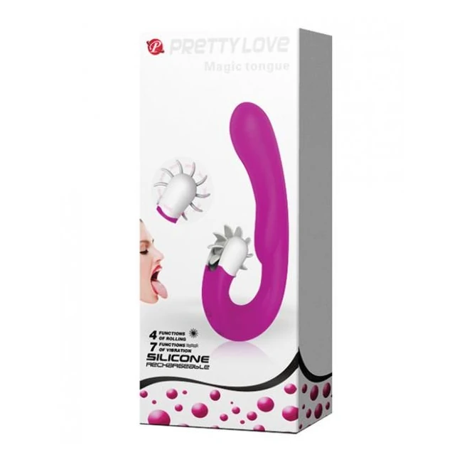 Pretty Love Magic Tongue Pink Vibrator - Vibration Modes