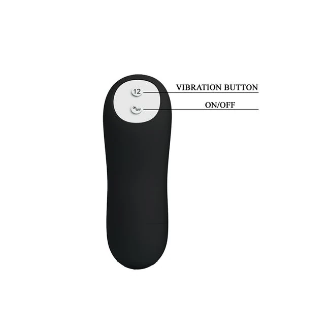 Pretty Love Vibrating Bead Butt Plug Black - Experience Intense Anal Stimulation with the Pretty Love Vibrating Bead Butt Plug