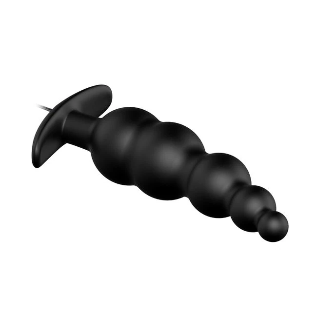 Pretty Love Vibrating Bead Butt Plug Black - Vibration Modes and Stimulation