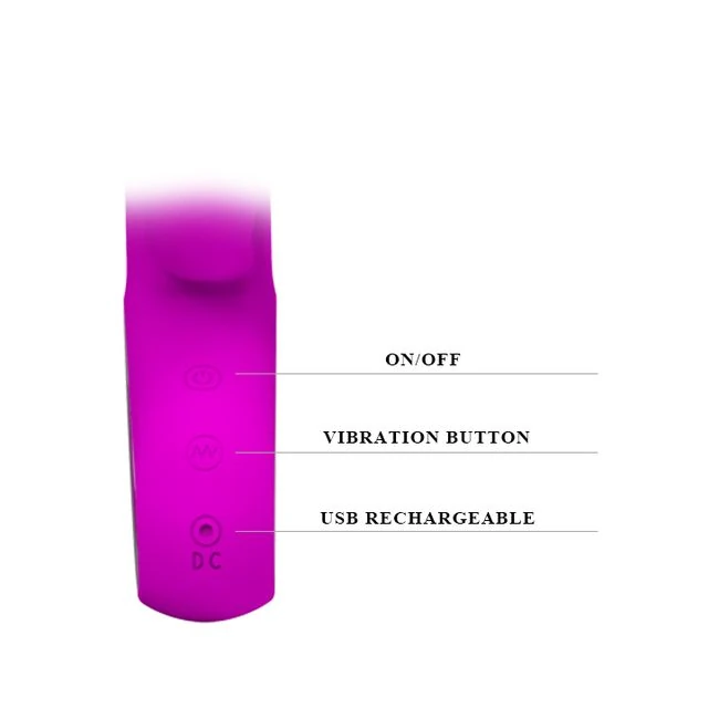 Pretty Love Webb Rabbit Vibrator Fuschia - Design and Control