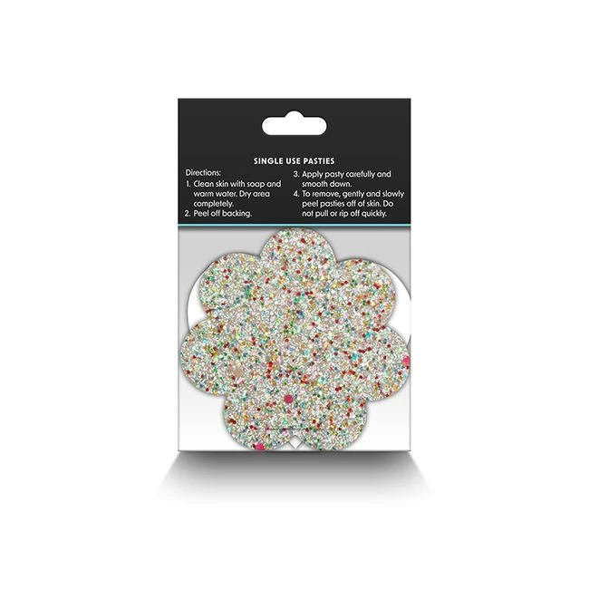 Pretty Pasties Heart & Flower Glow 2 Pair - Fit & Sizing