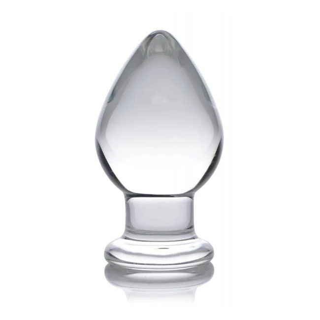 Prisms Molten Wide Glass Butt Plug Clear - Shape & Comfort