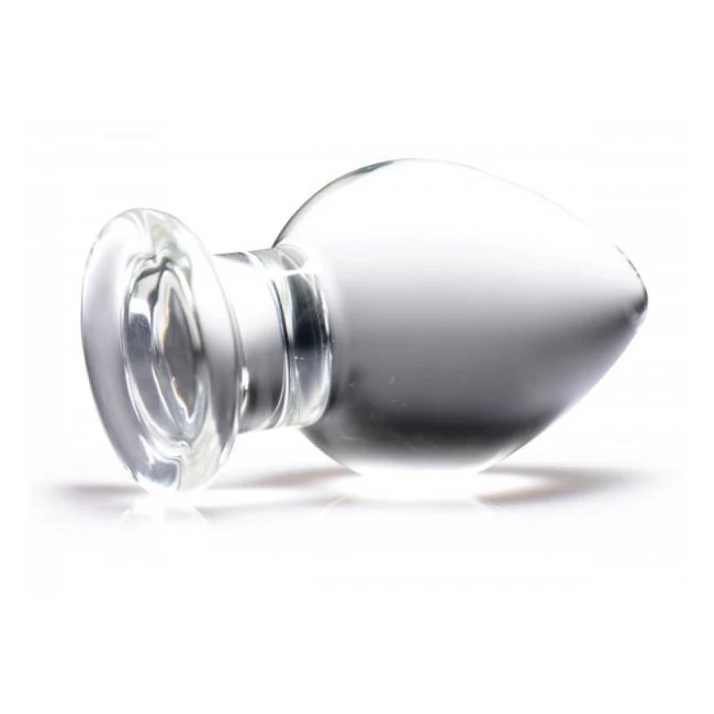 Prisms Molten Wide Glass Butt Plug Clear - Material & Safety