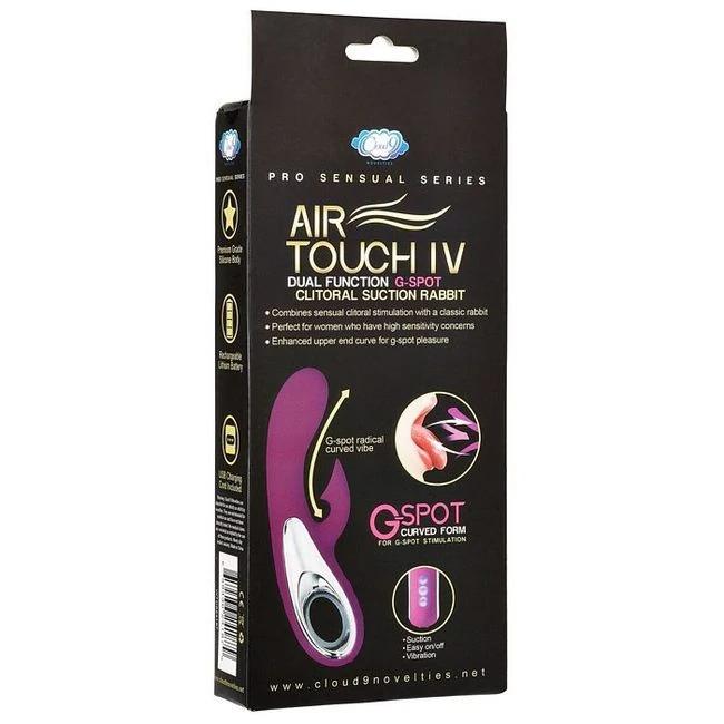 Pro Sensual Air Touch Iv G Spot Dual Function Clitoral Suction - Vibration Modes and Clitoral Suction