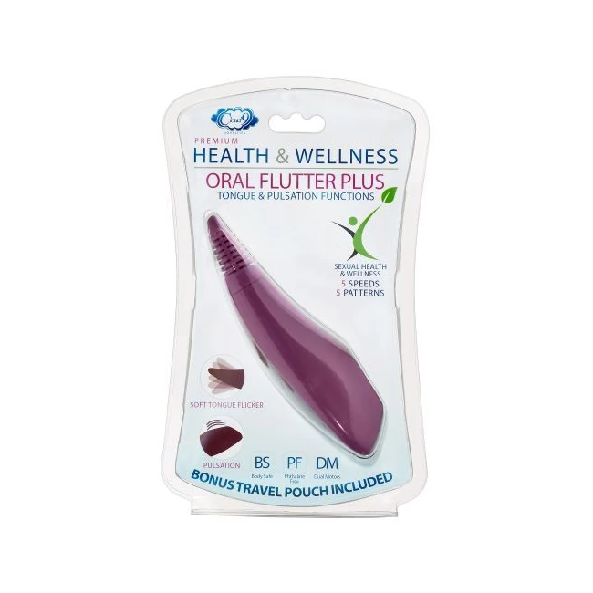 Pro Sensual Oral Flutter Plus - Pro Sensual Oral Flutter Plus Teal and Plum