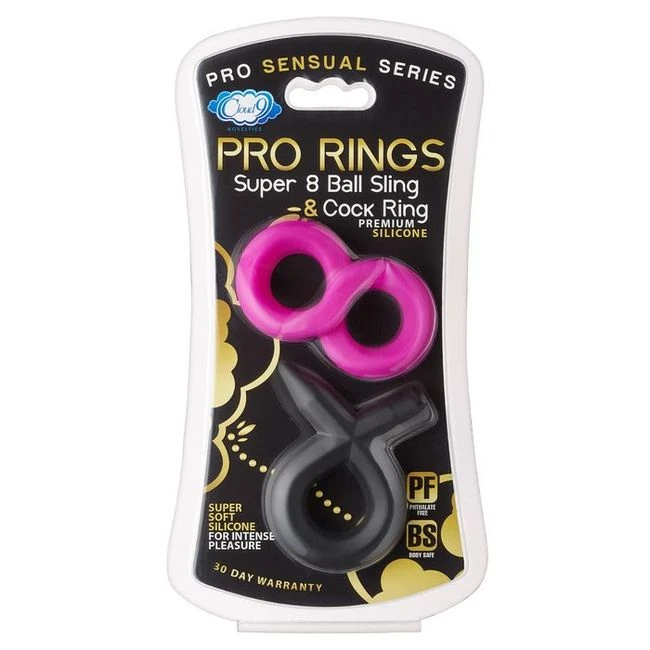 Pro Sensual Silicone - Two Silicone Ring and Sling Pairings