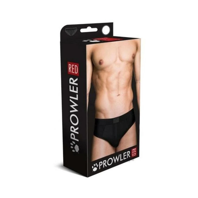Prowler Red Ass Less Brief Blk - Key Details