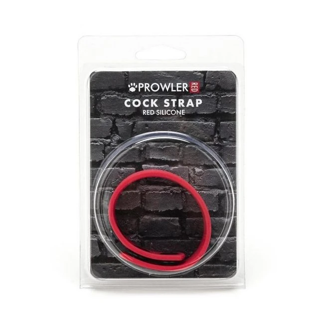 Prowler Red Silicone Cock Strap Blk - Overview
