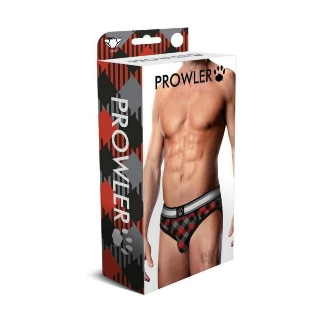 Prowler Tartan 1 Brief Lg Blk/red Fu23 - Key Details