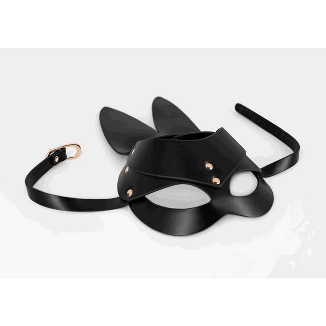 Pu Leather Bunny Mask Black Os - Build & Quality