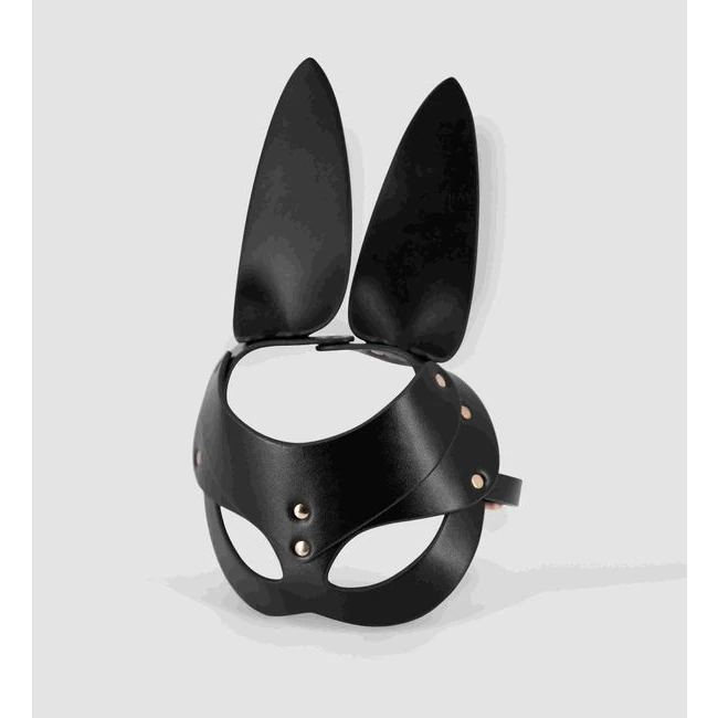 Pu Leather Bunny Mask Black Os - Hardware & Fasteners