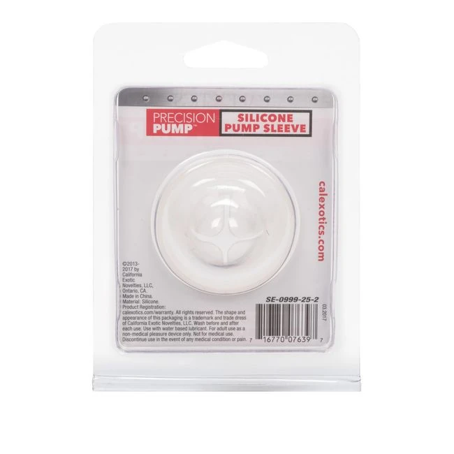 Pump Sleeve Silicone Clear - Internal Texture for Maximum Stimulation