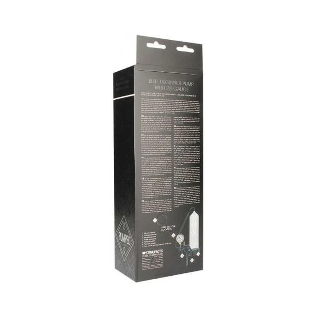 Pumped Elite Beginner Pump with Gauge - Internal Texture and Stimulation