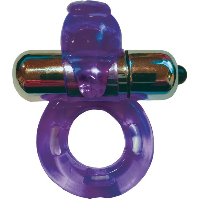 Purrfect Pet Bunny Purple - A Vibrating Ring Built Around a Small Bullet