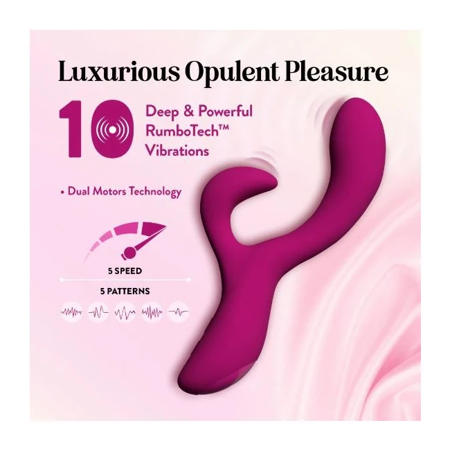 Quinn Rabbit Vibrator Burgundy - Vibration Modes