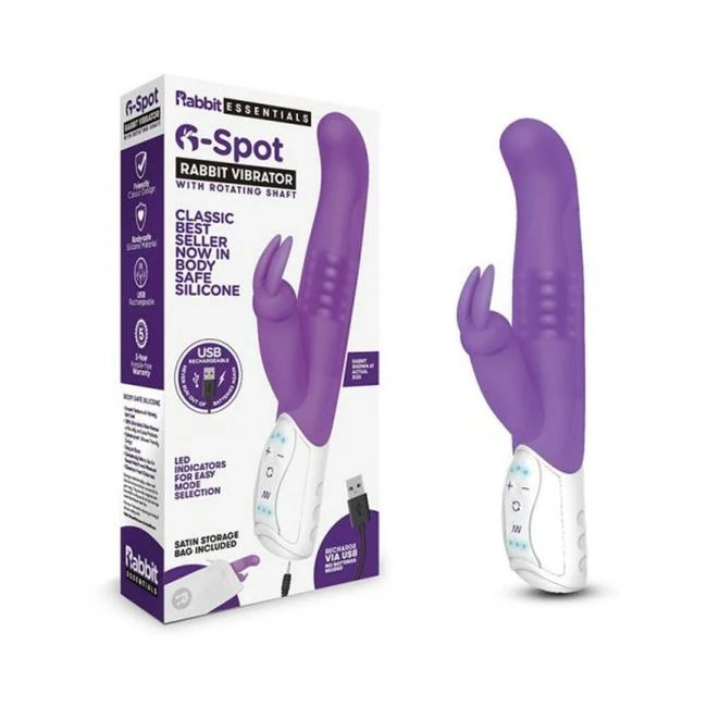 Rabbit Essentials G-spot Rabbit Vibrator Hot - Experience Unmatched Pleasure with the Rabbit Essentials G-spot Rabbit Vibrator Hot