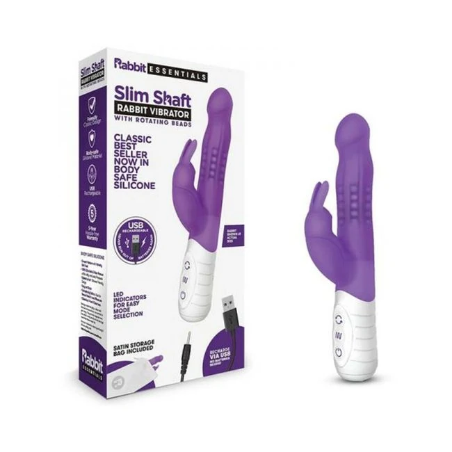 Rabbit Essentials Slim Shaft Rabbit Vibrator - How It Feels