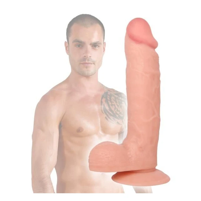 Raging Cockstars Buffed Out Billy 7.5 Inch Realistic Dildo - Shape & Texture