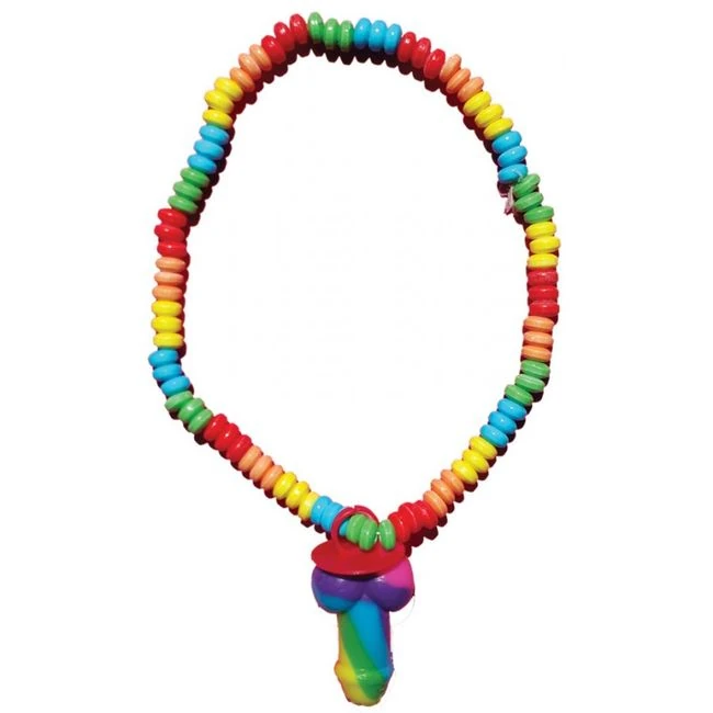 Rainbow Cock Candy Necklace - Overview