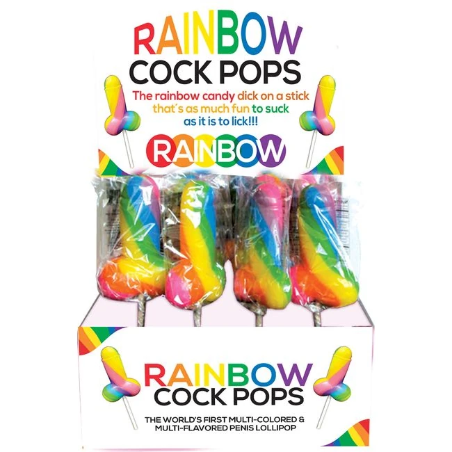Rainbow Cock Pop 12pc Display - What Is the Rainbow Cock Pop 12pc Display?