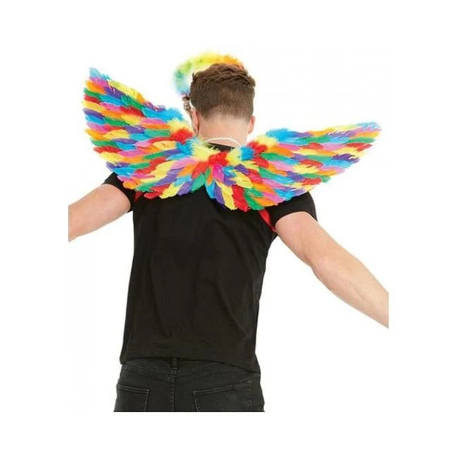 Rainbow Large Feather Wings - Fit & Sizing