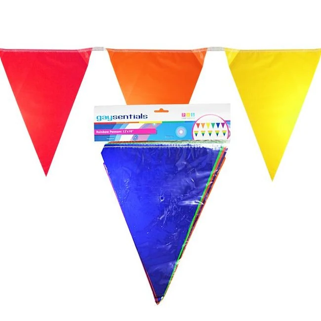 Rainbow Solid Pennants - Overview