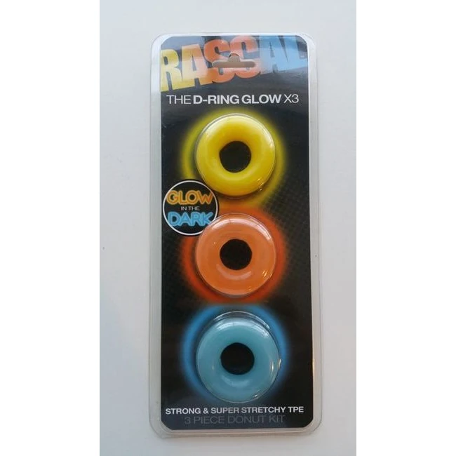 Rascal D Ring Glow X3 Cock Rings - What Stands Out