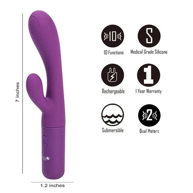 Rayla Dual Stimulation Vibe Silicone & Rechargeable - How It Feels