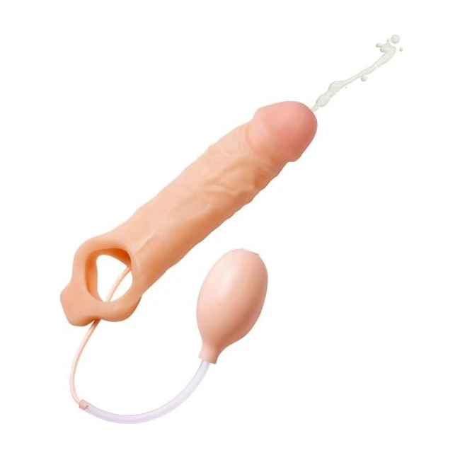 Realistic Ejaculating Penis Enlargement Sheath - Shape & Texture
