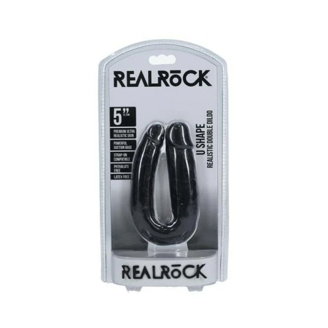 Realrock. U-shaped Double Dildo - Shape & Texture