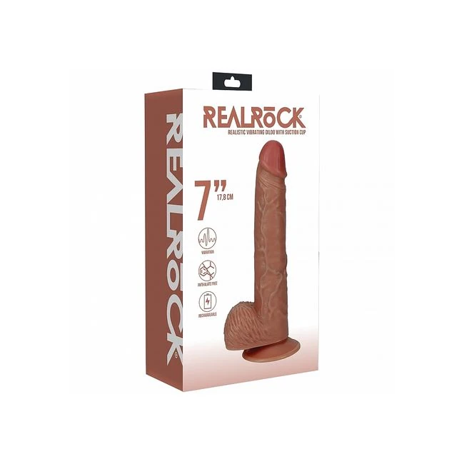 Realrock Cock W/balls R/straight - Shape & Texture