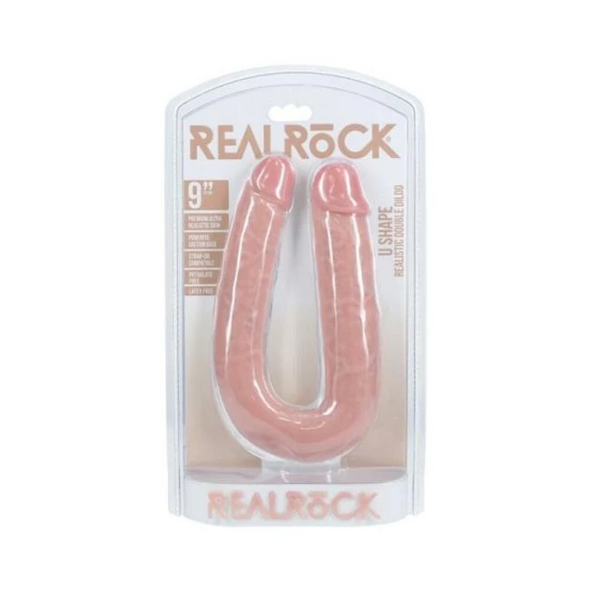Realrock 9 In. U-shaped Double Dildo - Material Feel