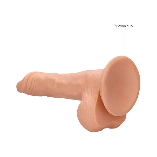 Realrock - 9 Inches Realistic Dildo with Balls - Material Feel