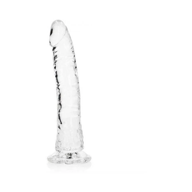 Realrock Crystal Clear Slim. Dildo - Shape & Texture