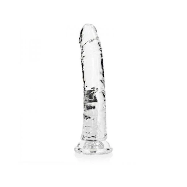 Realrock Crystal Clear Slim. Dildo - Material & Feel
