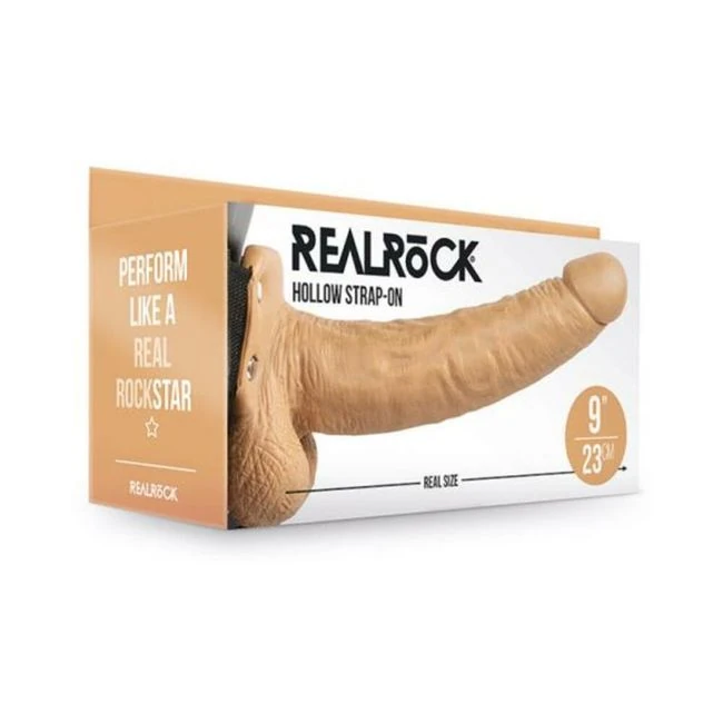 Realrock Hollow Strap-on with Balls - Material Feel & Safety