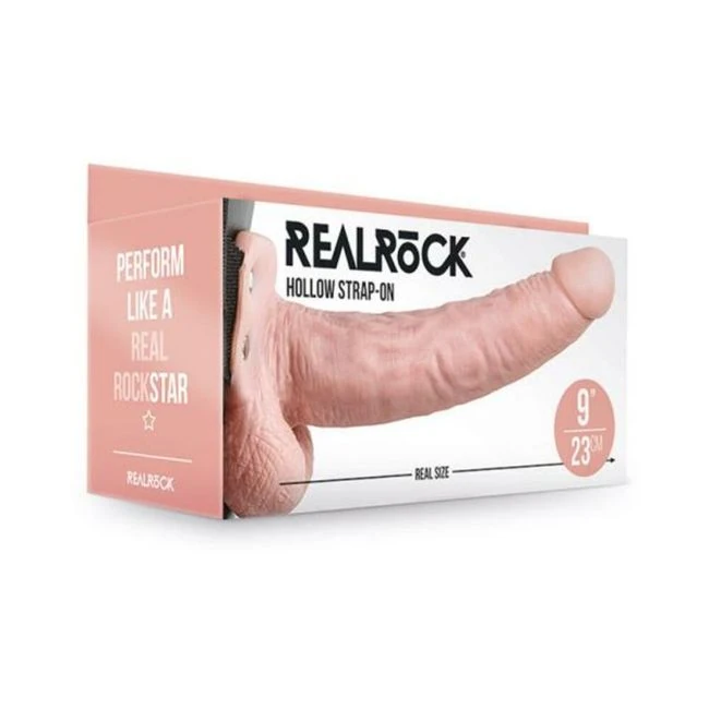 Realrock Hollow Strap-on with Balls - Shape & Texture