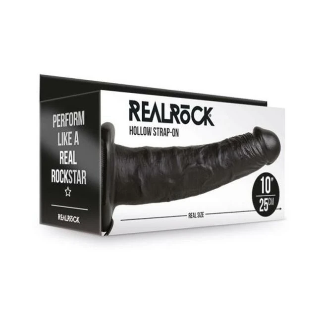 Realrock Hollow Strap-on Without Balls 10 In. - Size & Fit