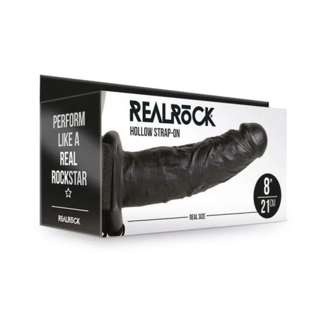 Realrock Hollow Strap-on Without Balls 8 In. - Material Feel & Safety