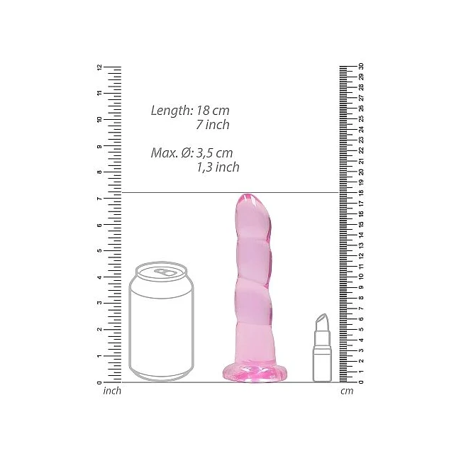 Realrock Non-Realistic Dildo - Waterproof Construction in Pink or Turquoise Green