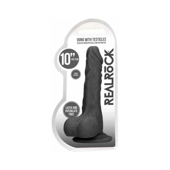 Realrock Skin. Dildo With Balls - Shape & Texture