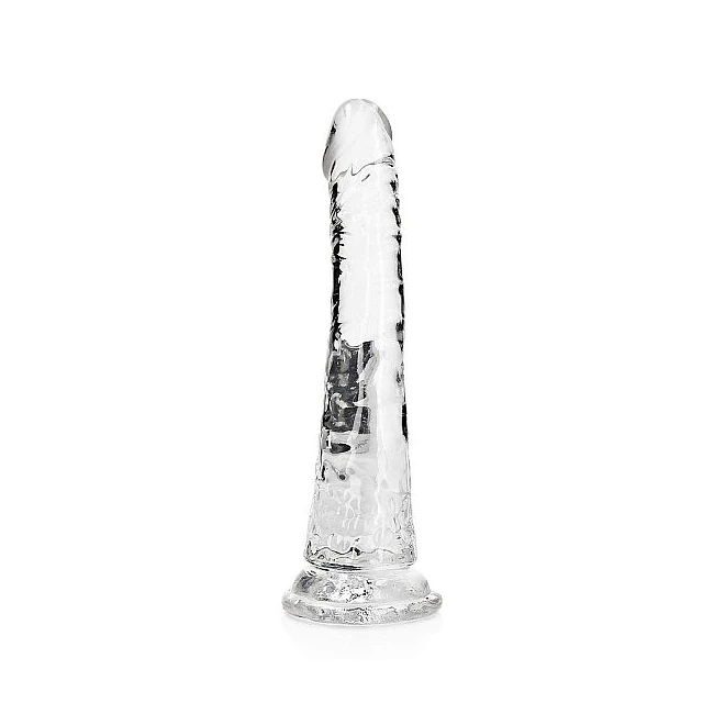 Realrock Slim Dildo Transparent - Shape & Texture