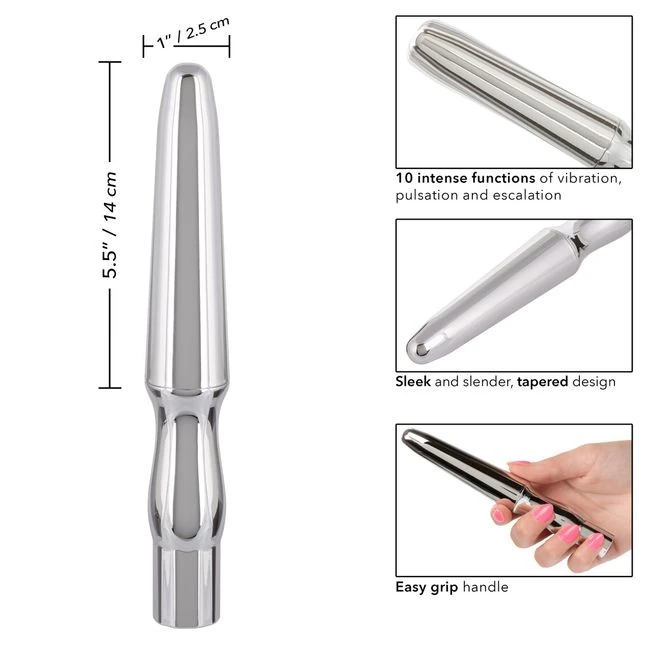 Rechargeable Anal Probe Silver - Power & Performance