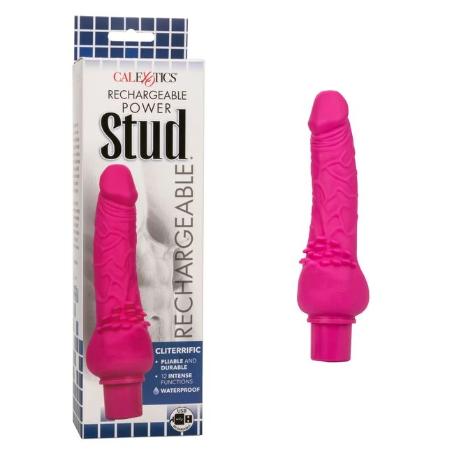 Rechargeable Power Stud Cliterrific Pink - Vibration Modes and Features