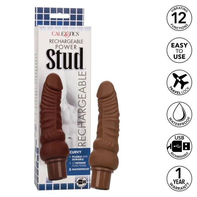 Rechargeable Power Stud Curvy Brown - Specifications