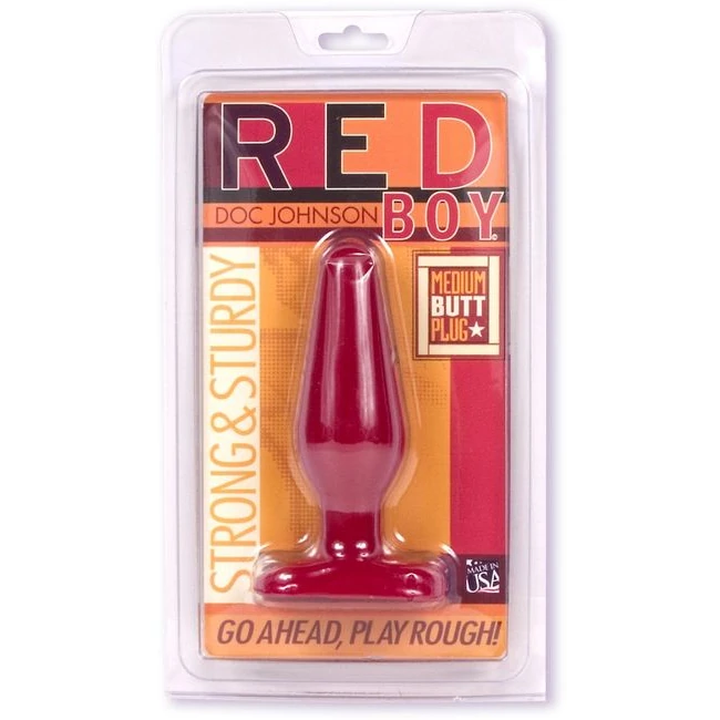 Red Boy Butt Plug - Cd - Graduated Sizing & Dimensions