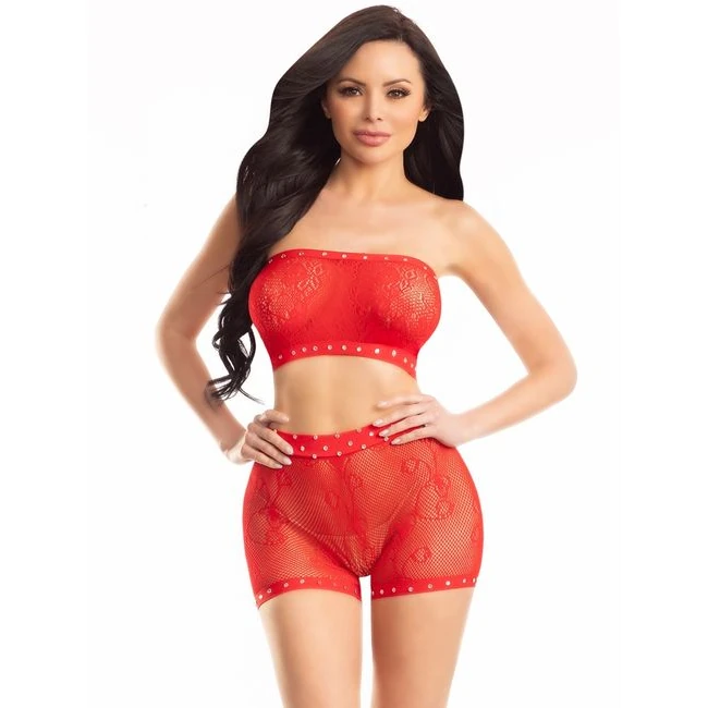 Red Glam Sparkling Set Red - Fabric & Feel