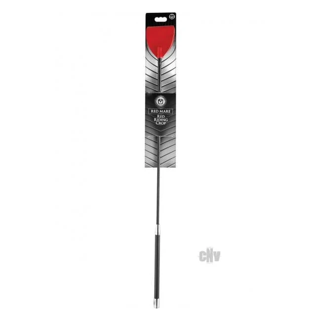 Red Leather Riding Crop - Hardware & Fasteners