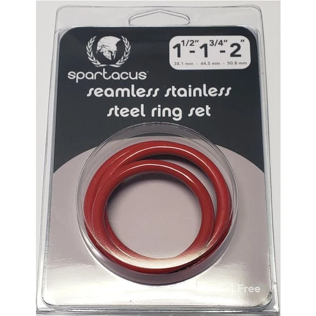 Stainless Steel C-Ring Set - 1.5 1.75" 2" " - Seamless Steel Built to Hold Its Shape